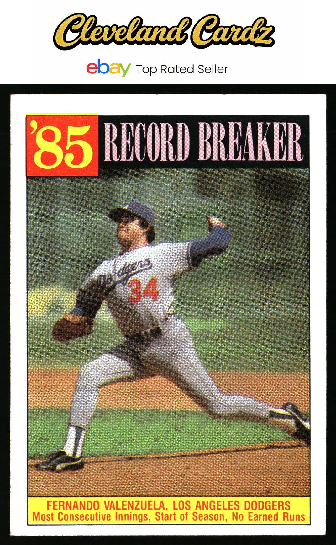 1986 Topps #207 Fernando Valenzuela