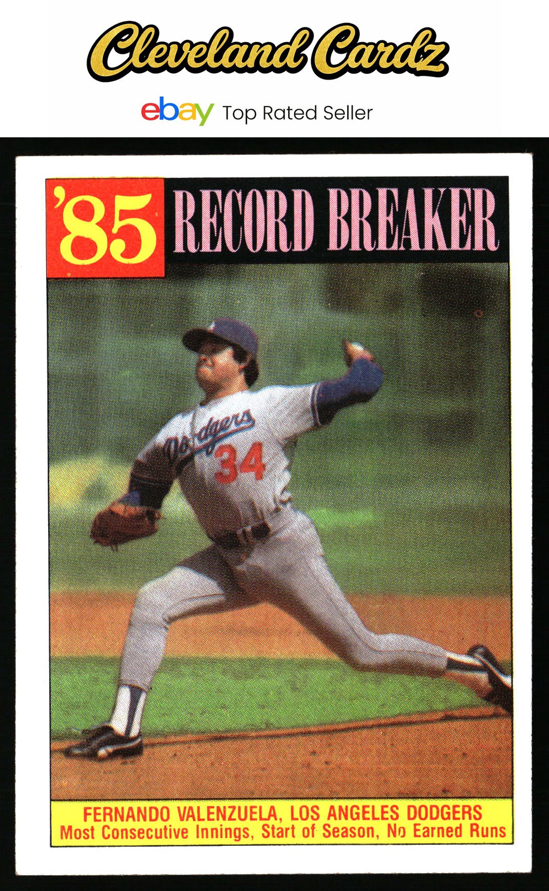 1986 Topps #207 Fernando Valenzuela