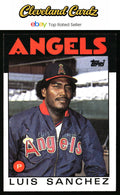1986 Topps #124 Luis Sanchez