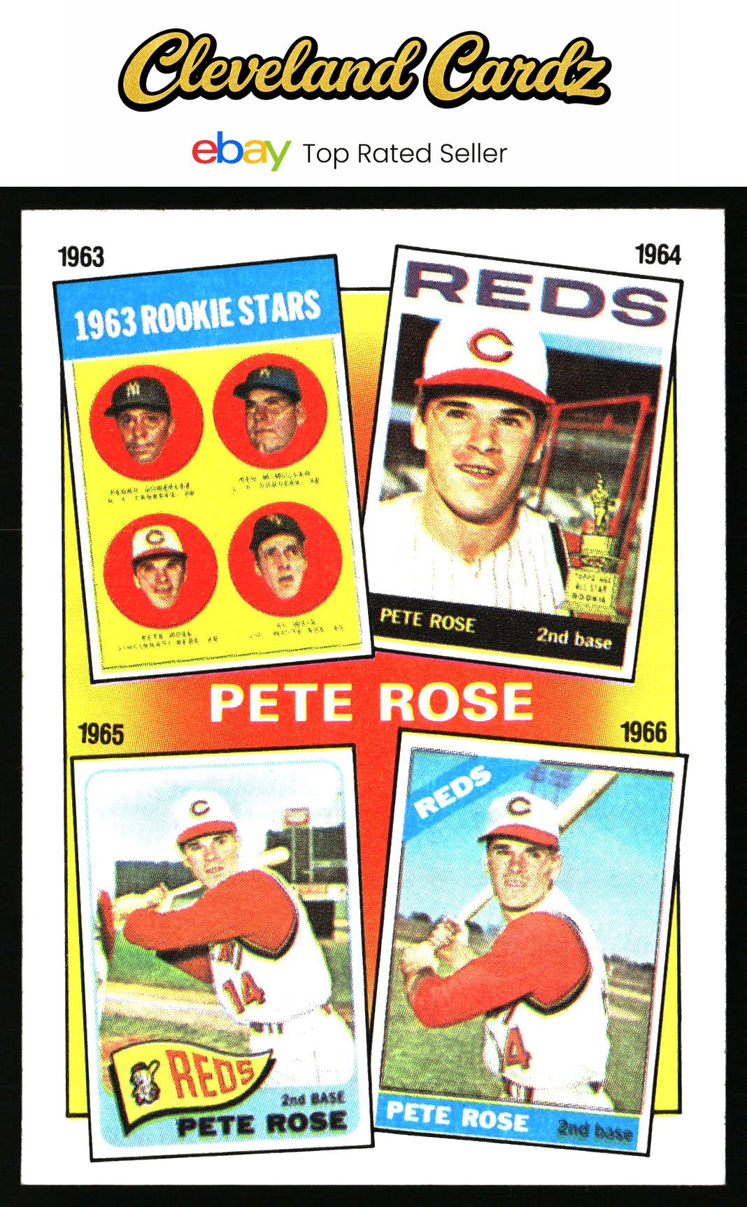 1986 Topps #2 The Pete Rose Years: 1963-1966 TPRY