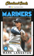 1986 Topps #495 Mark Langston