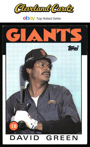 1986 Topps #727 David Green