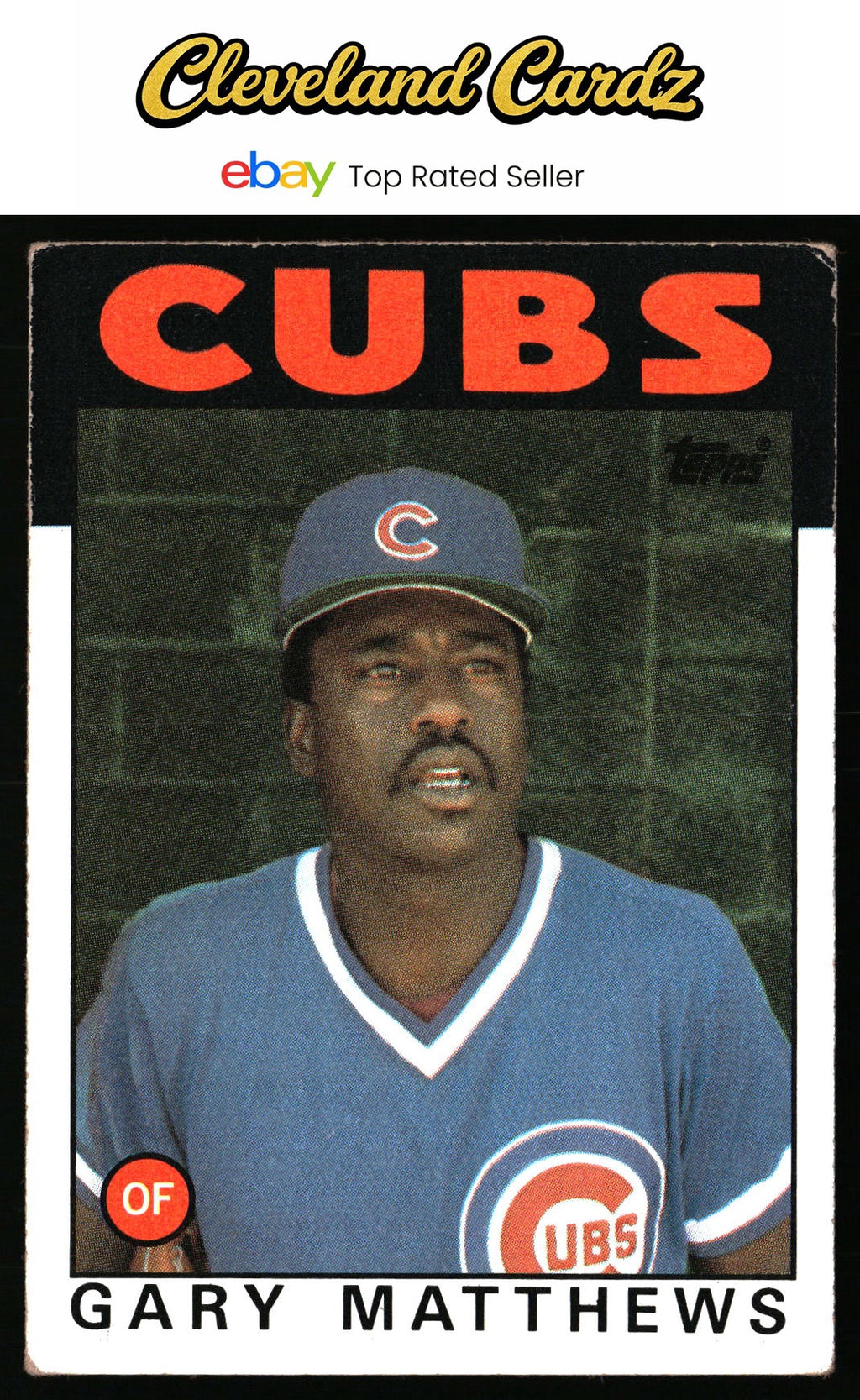 1986 Topps #485 Gary Matthews