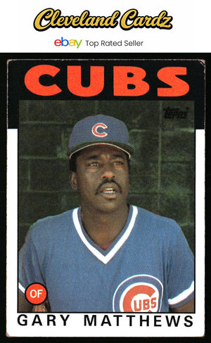 1986 Topps #485 Gary Matthews
