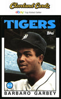 1986 Topps #609 Barbaro Garbey