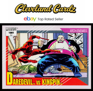 1991 Impel Marvel Universe II #126 Daredevil vs. Kingpin