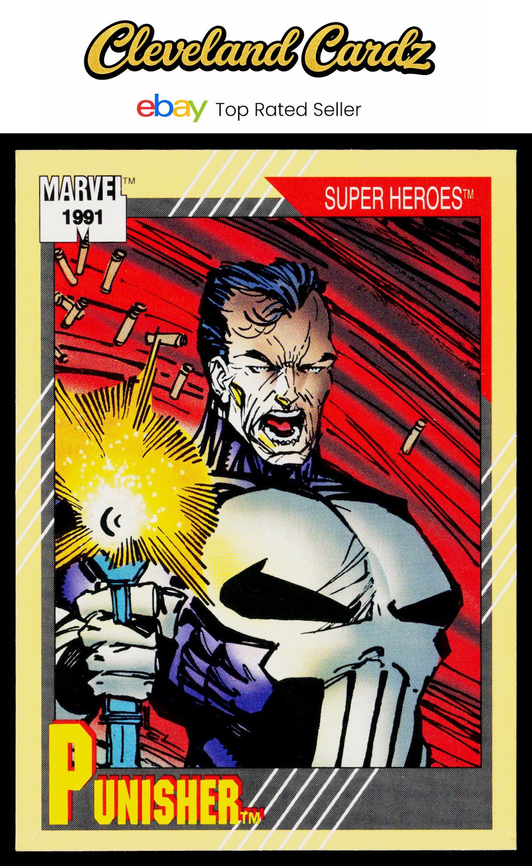 1991 Impel Marvel Universe II #14b Punisher