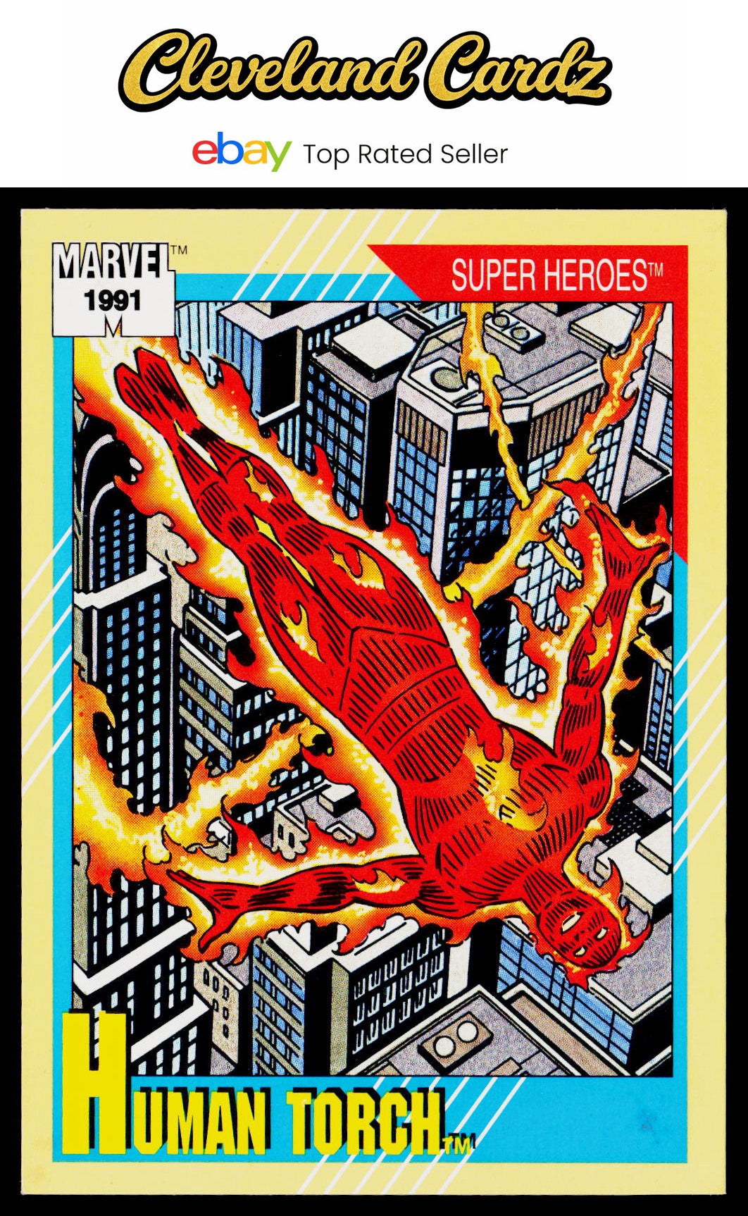 1991 Impel Marvel Universe II #10b Human Torch