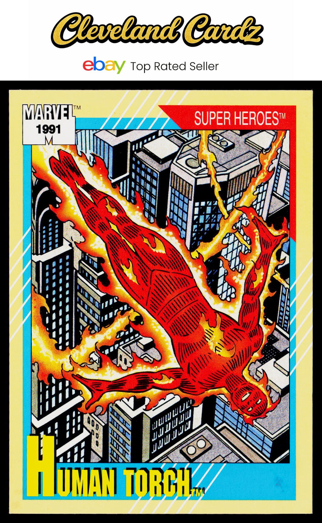 1991 Impel Marvel Universe II #10b Human Torch