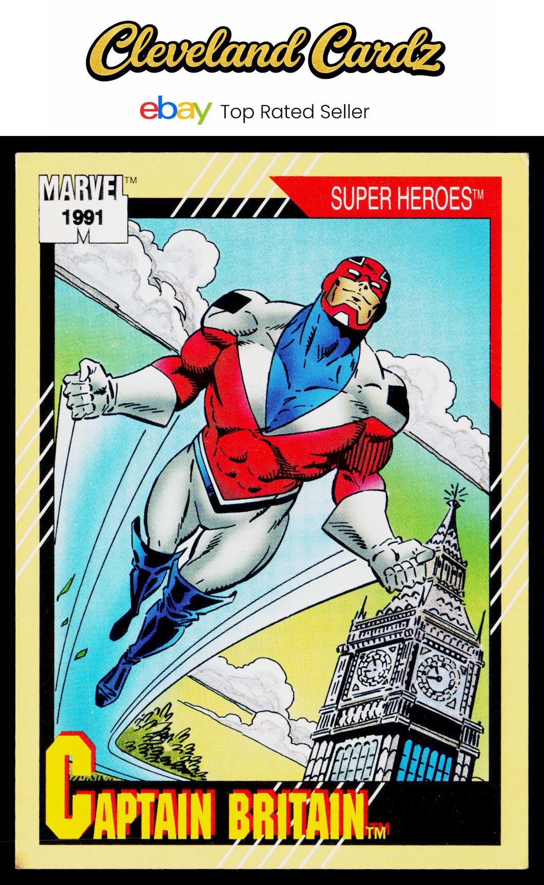 1991 Impel Marvel Universe II #12a Captain Britain