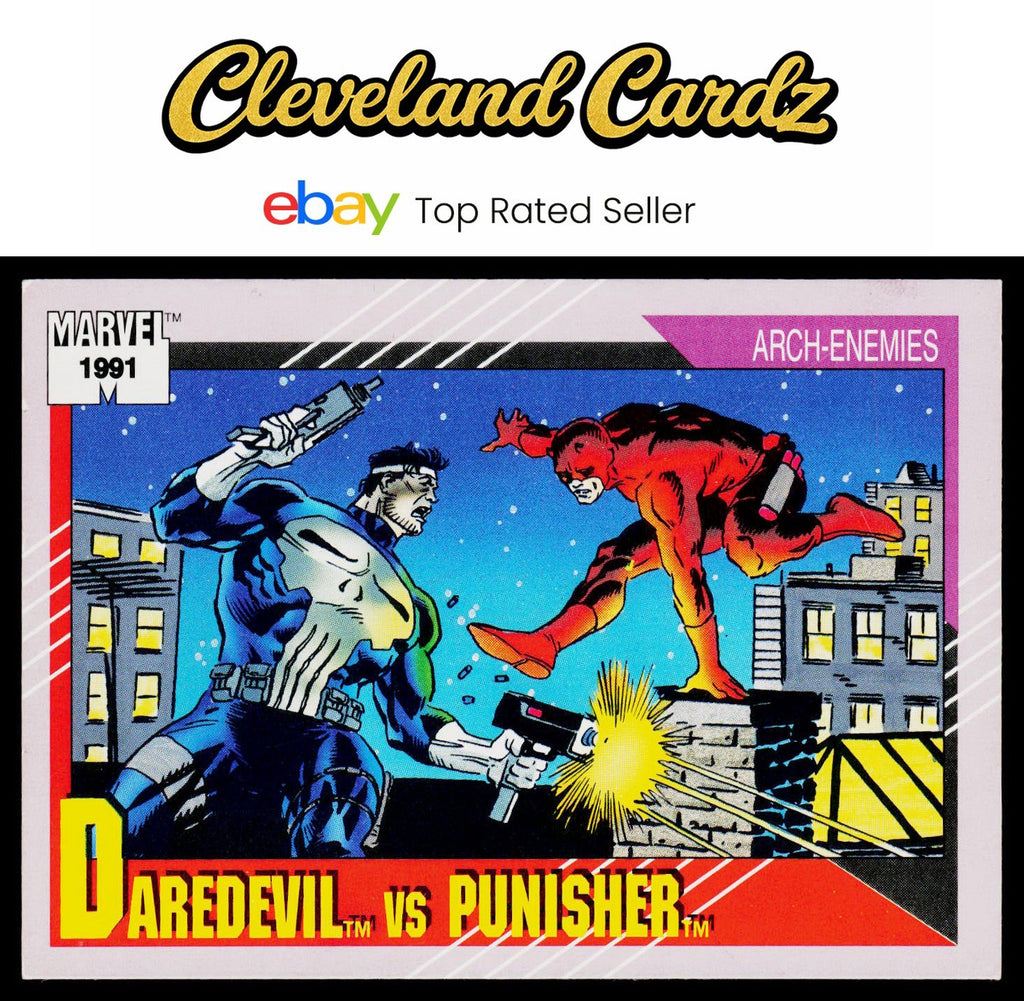 1991 Impel Marvel Universe II #116 Daredevil vs. Punisher