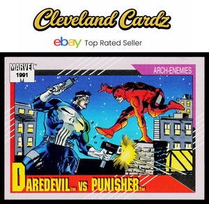 1991 Impel Marvel Universe II #116 Daredevil vs. Punisher