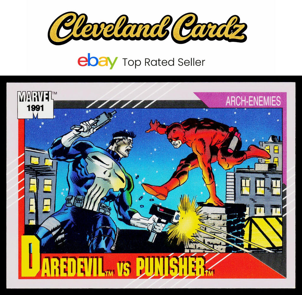 1991 Impel Marvel Universe II #116 Daredevil vs. Punisher