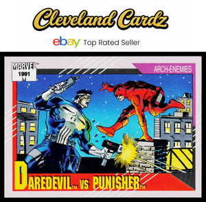 1991 Impel Marvel Universe II #116 Daredevil vs. Punisher