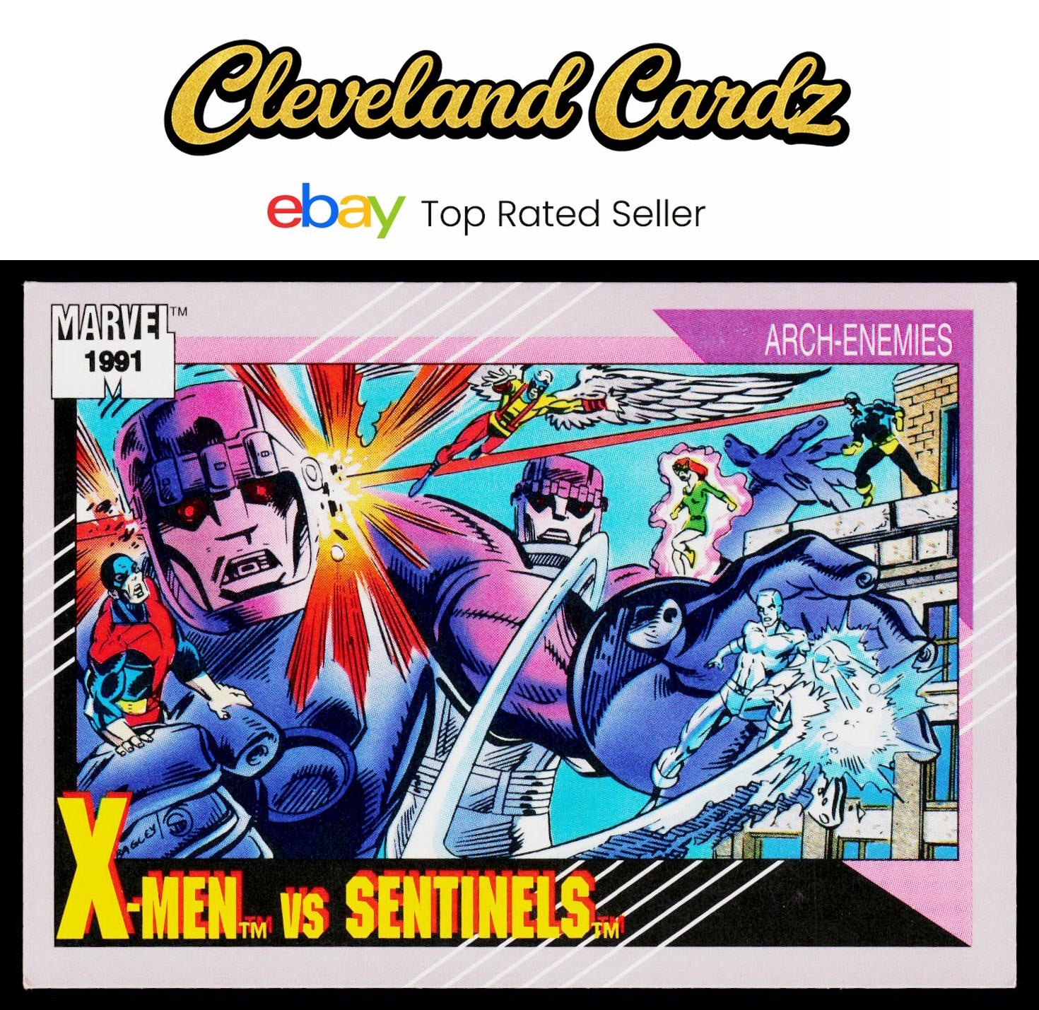 1991 Impel Marvel Universe II #106 X-Men vs. Sentinels
