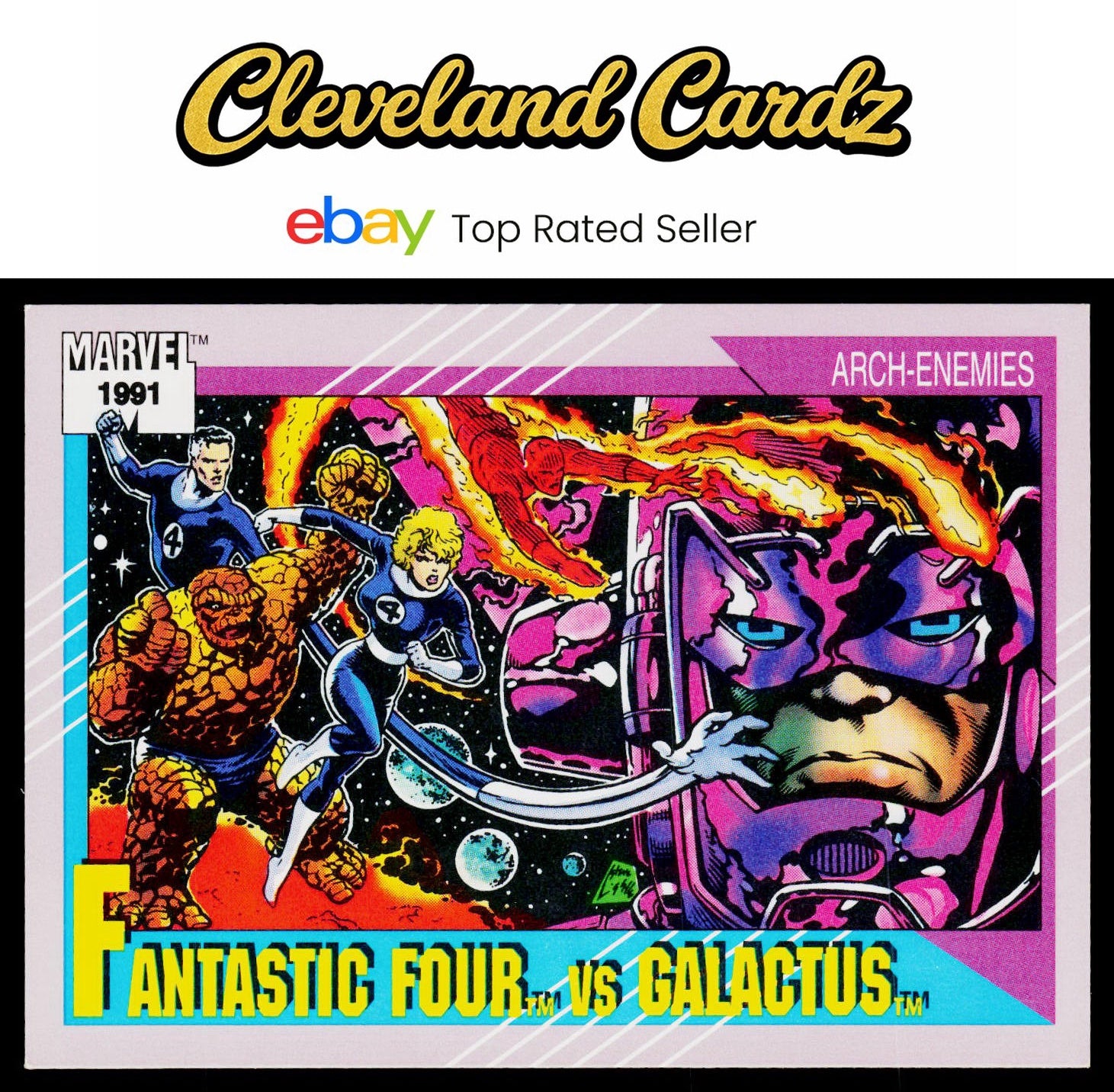 1991 Impel Marvel Universe II #107 Fantastic Four vs. Galactus