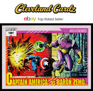 1991 Impel Marvel Universe II #99 Captain America / Baron Zemo AE