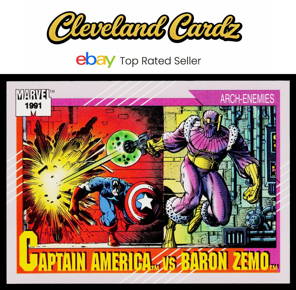1991 Impel Marvel Universe II #99 Captain America / Baron Zemo AE