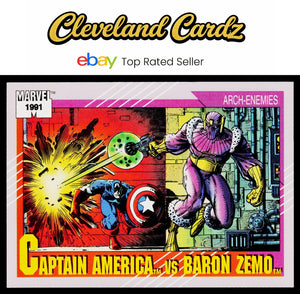 1991 Impel Marvel Universe II #99 Captain America / Baron Zemo AE