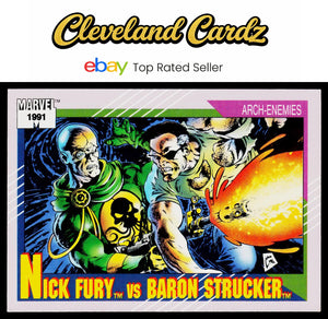 1991 Impel Marvel Universe II #111 Nick Fury vs. Baron Strucker