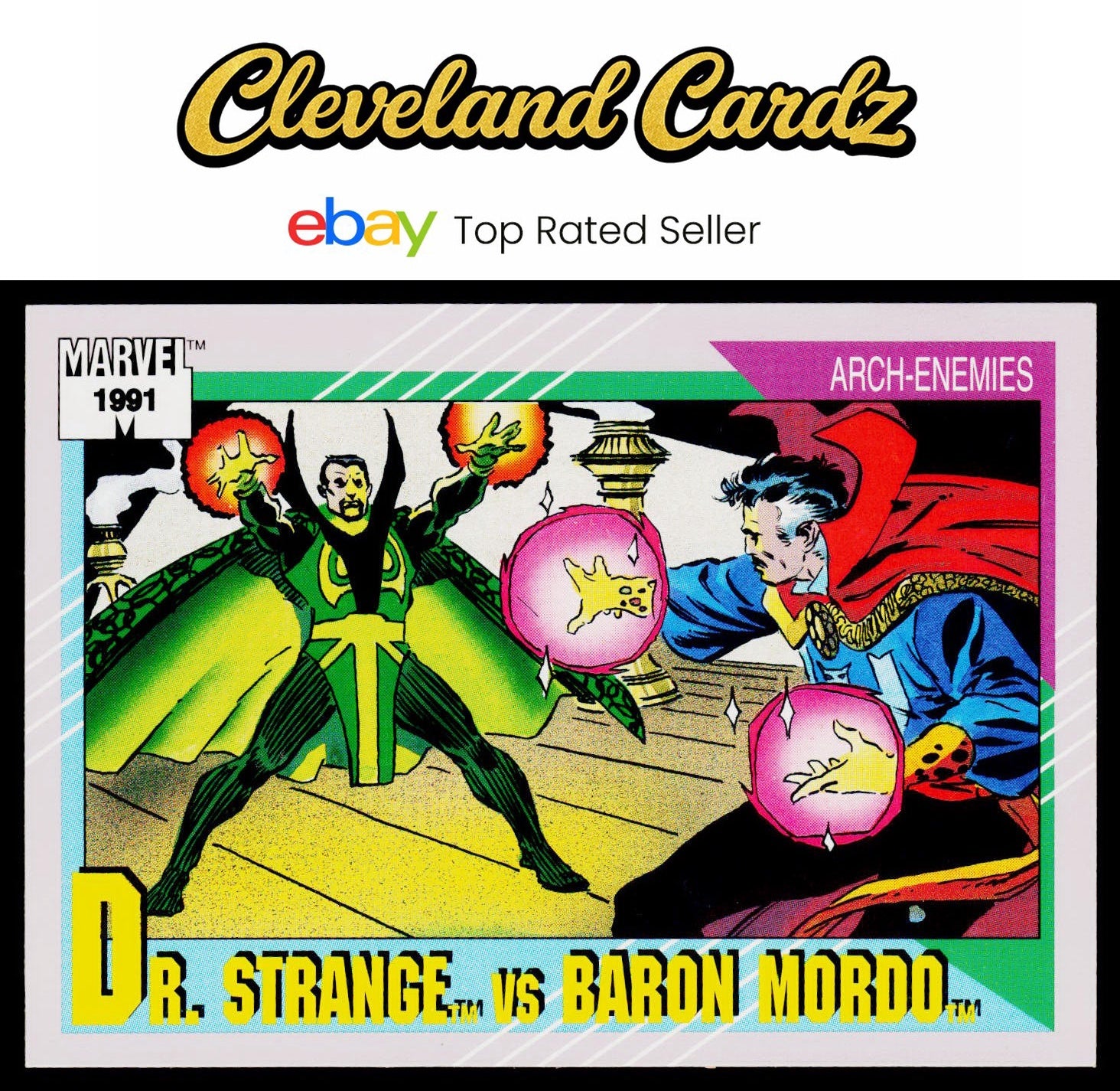 1991 Impel Marvel Universe II #110 Dr. Strange vs. Baron Mordo