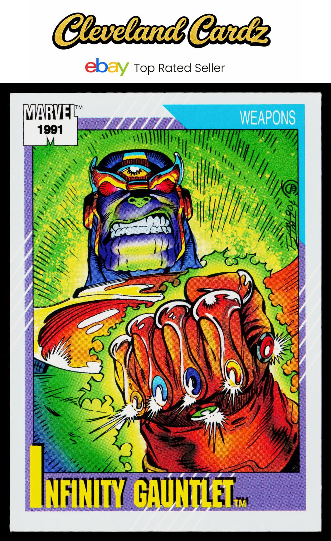 1991 Impel Marvel Universe II #134 Infinity Gauntlet