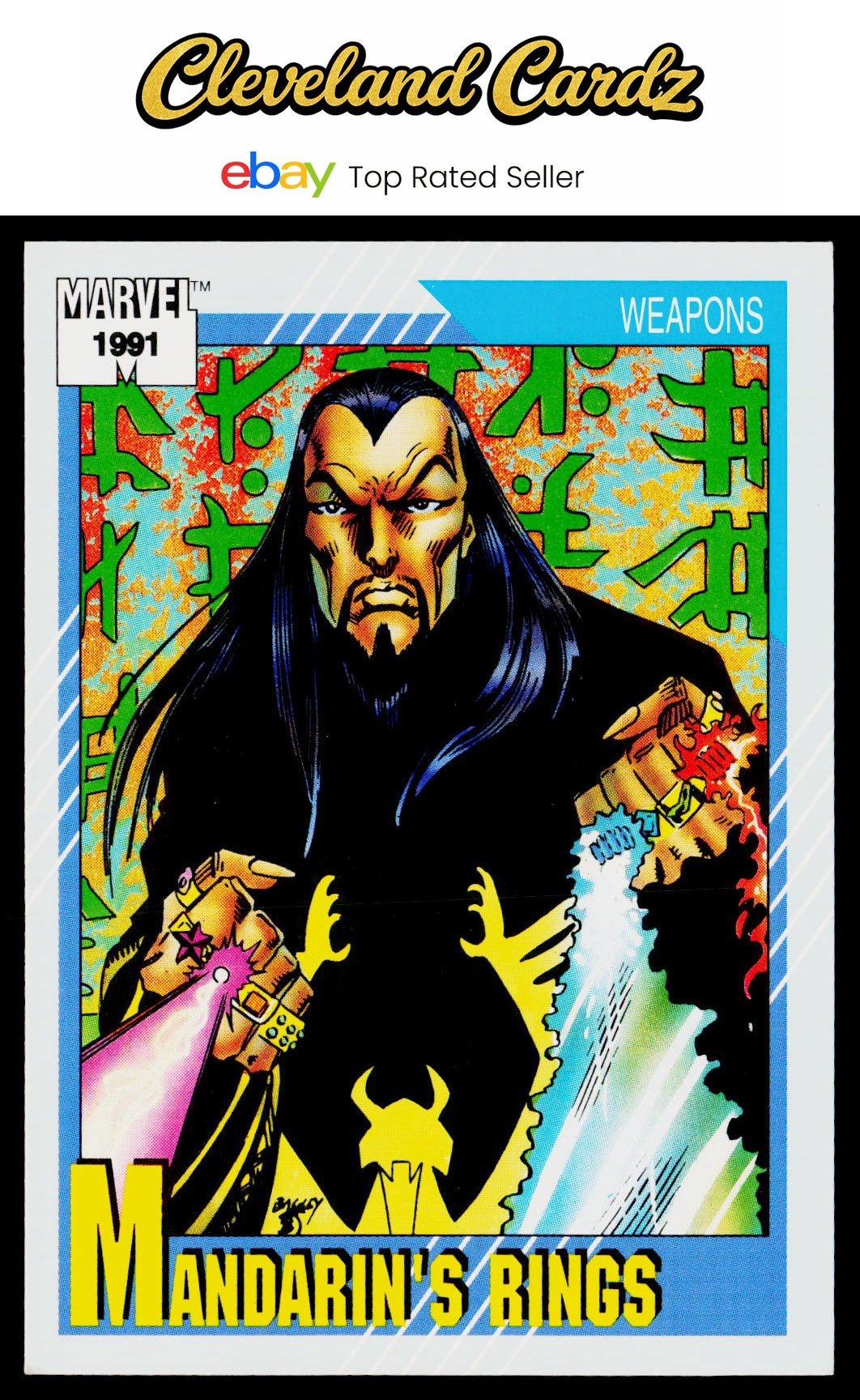 1991 Impel Marvel Universe II #137 Mandarin's Rings