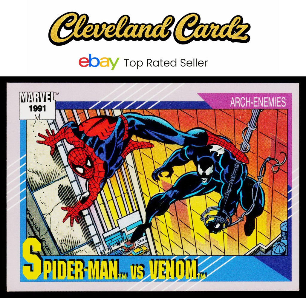 1991 Impel Marvel Universe II #91 Spider-Man vs. Venom
