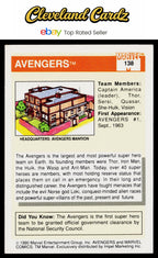 1990 Impel Marvel Universe #138 The Avengers