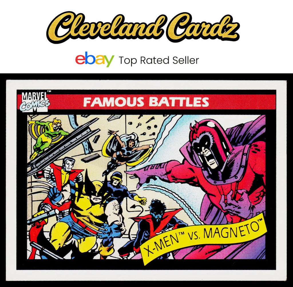 1990 Impel Marvel Universe #100 X-Men vs. Magneto