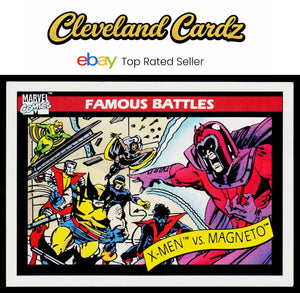 1990 Impel Marvel Universe #100 X-Men vs. Magneto
