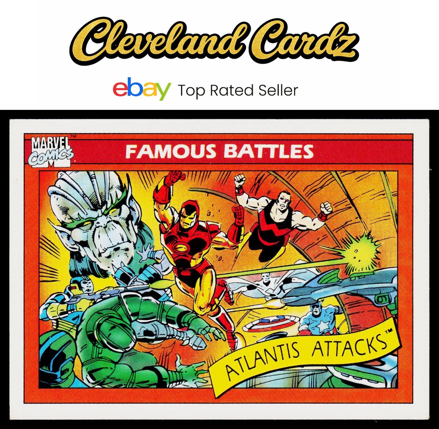 1990 Impel Marvel Universe #104 Atlantis Attacks
