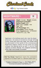 1990 Impel Marvel Universe #56 Nightmare