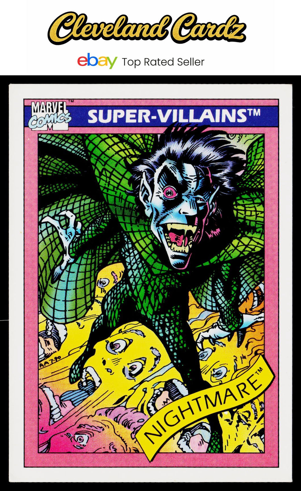 1990 Impel Marvel Universe #56 Nightmare