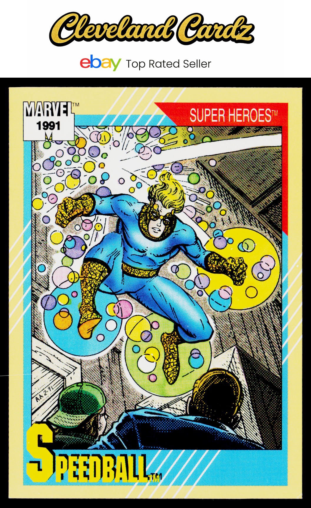 1991 Impel Marvel Universe II #34 Speedball