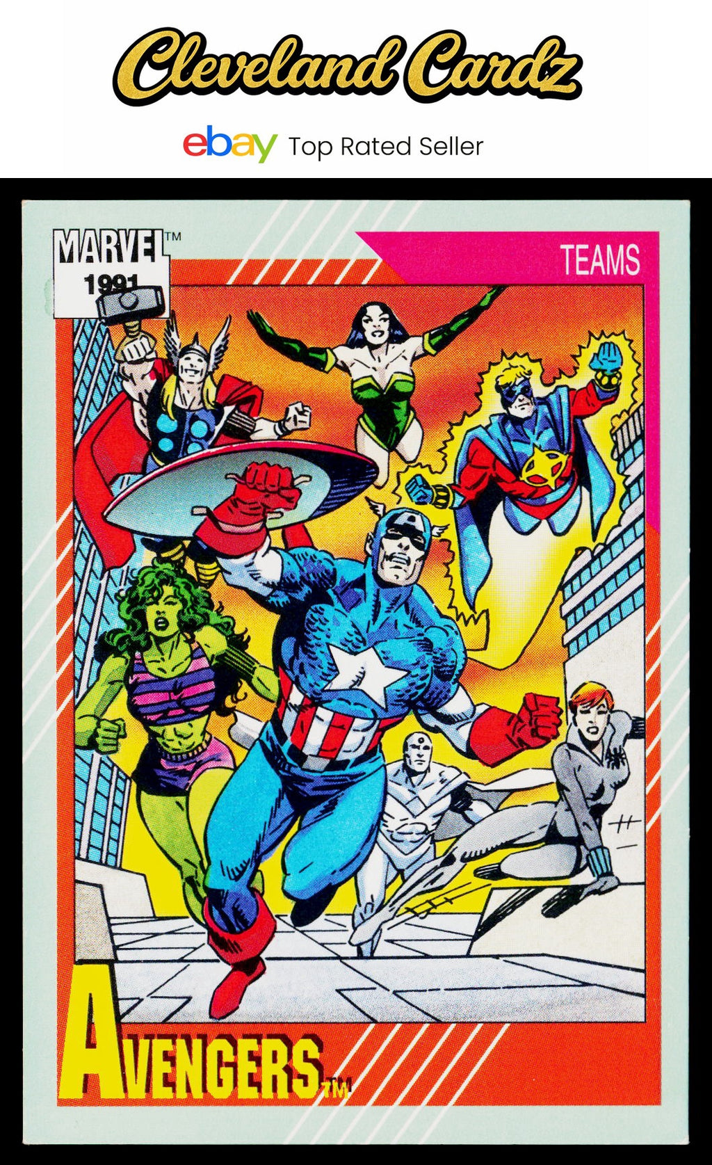 1991 Impel Marvel Universe II #151 The Avengers