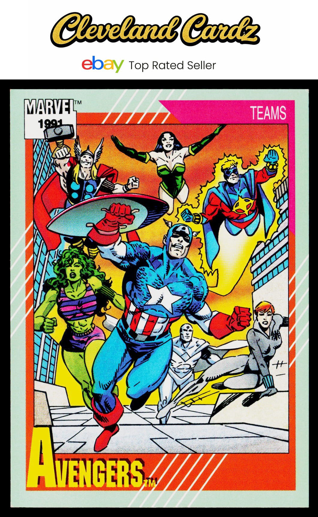 1991 Impel Marvel Universe II #151 The Avengers
