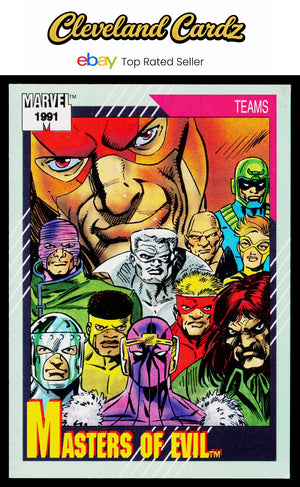 1991 Impel Marvel Universe II #157 Masters of Evil