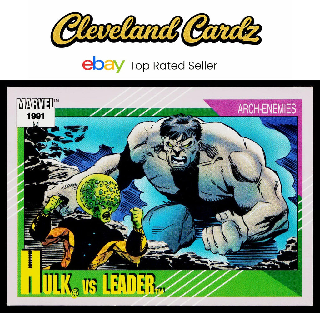 1991 Impel Marvel Universe II #119 Hulk vs. Leader