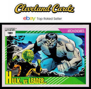 1991 Impel Marvel Universe II #119 Hulk vs. Leader