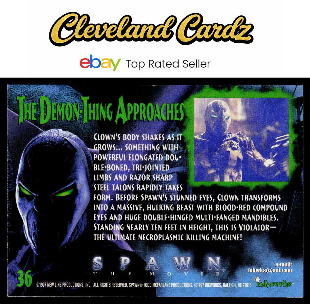 1997 Inkworks Spawn the Movie #36 The Demon-Thing Approaches
