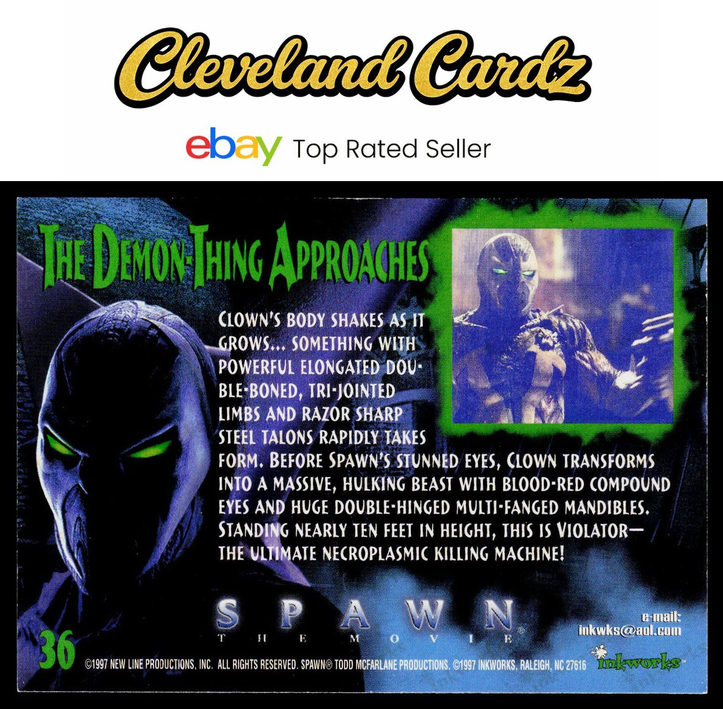 1997 Inkworks Spawn the Movie #36 The Demon-Thing Approaches