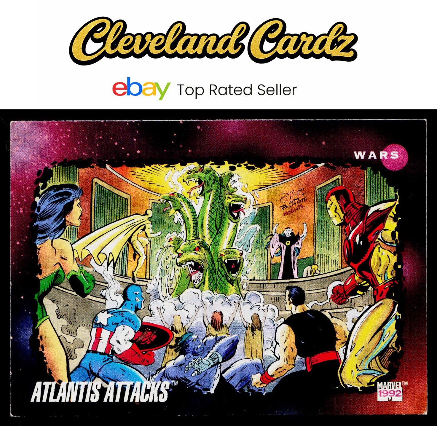 1992 Impel Marvel Universe #191 Atlantis Attacks