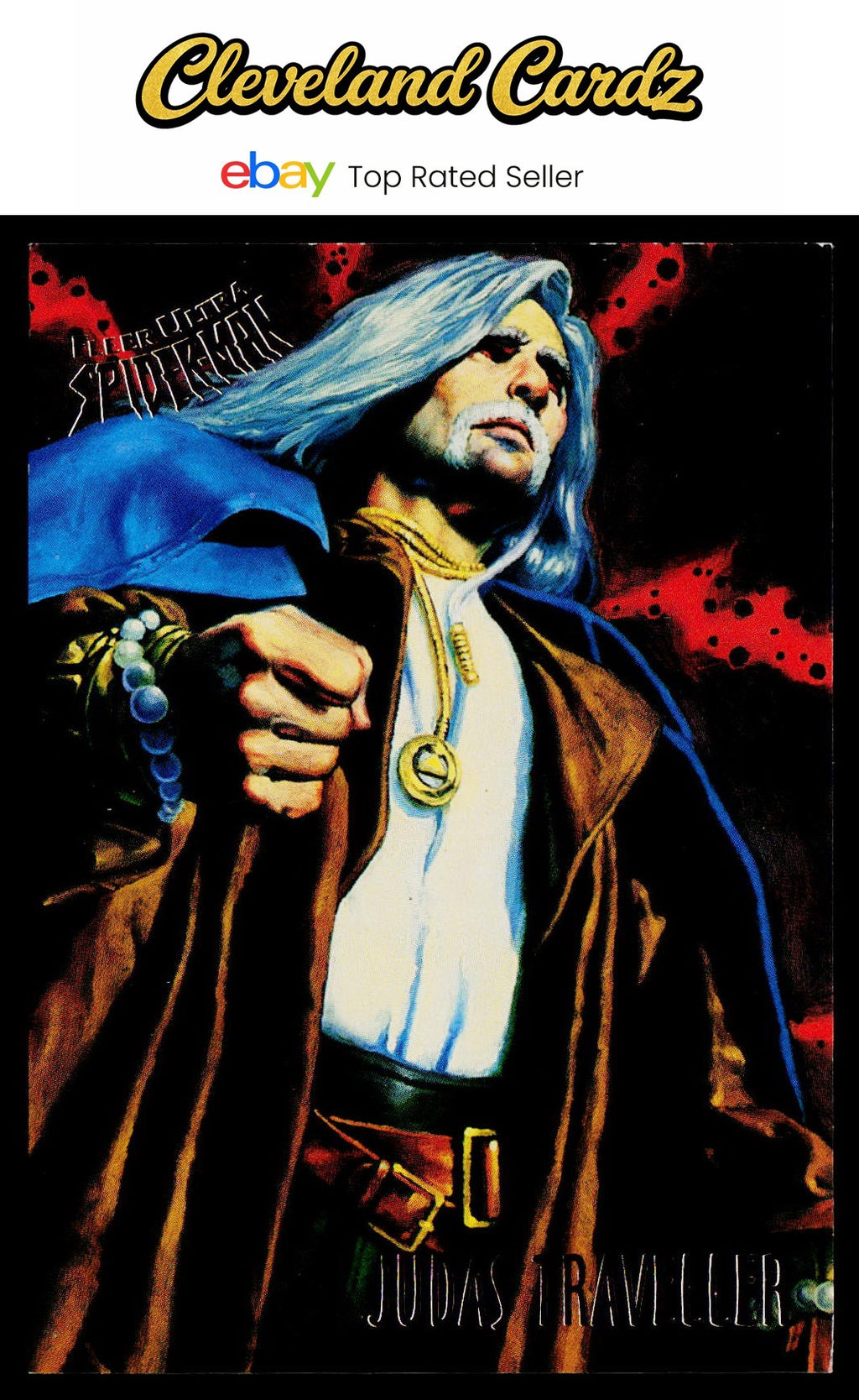 1995 Fleer Ultra Spider-Man #31 Judas Traveller Gold-Foil-Signature-Series