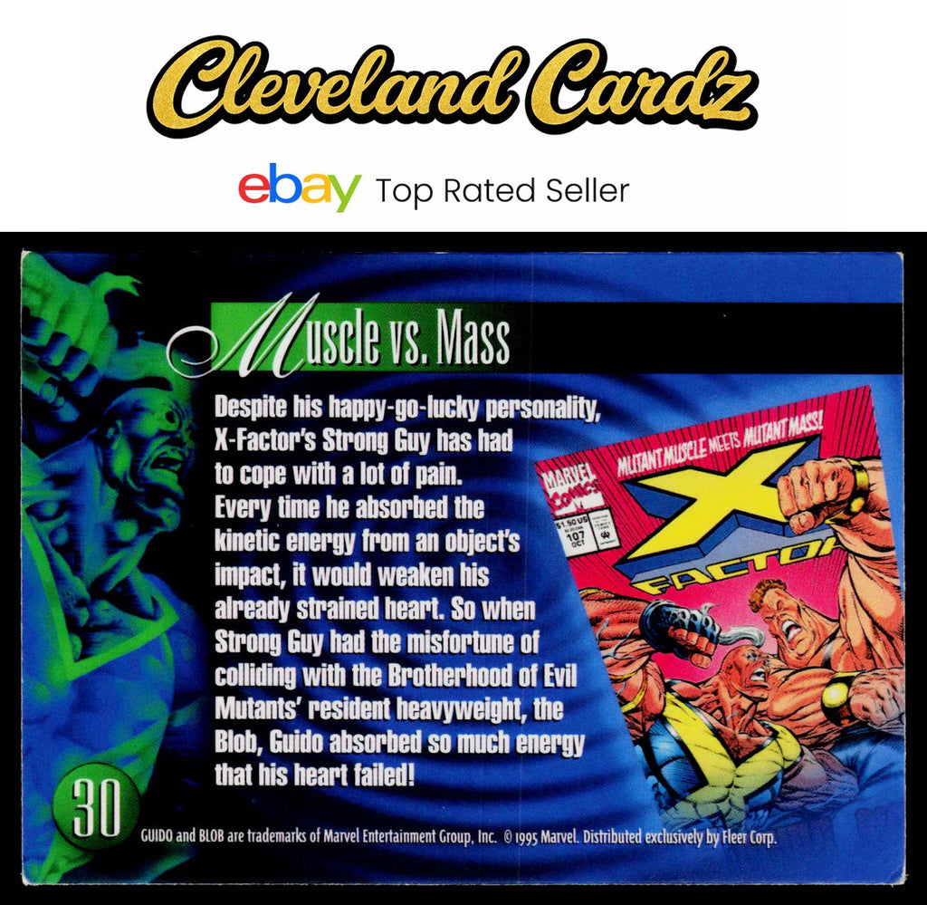 1995 Flair Marvel Annual #30 Guido vs. Blob
