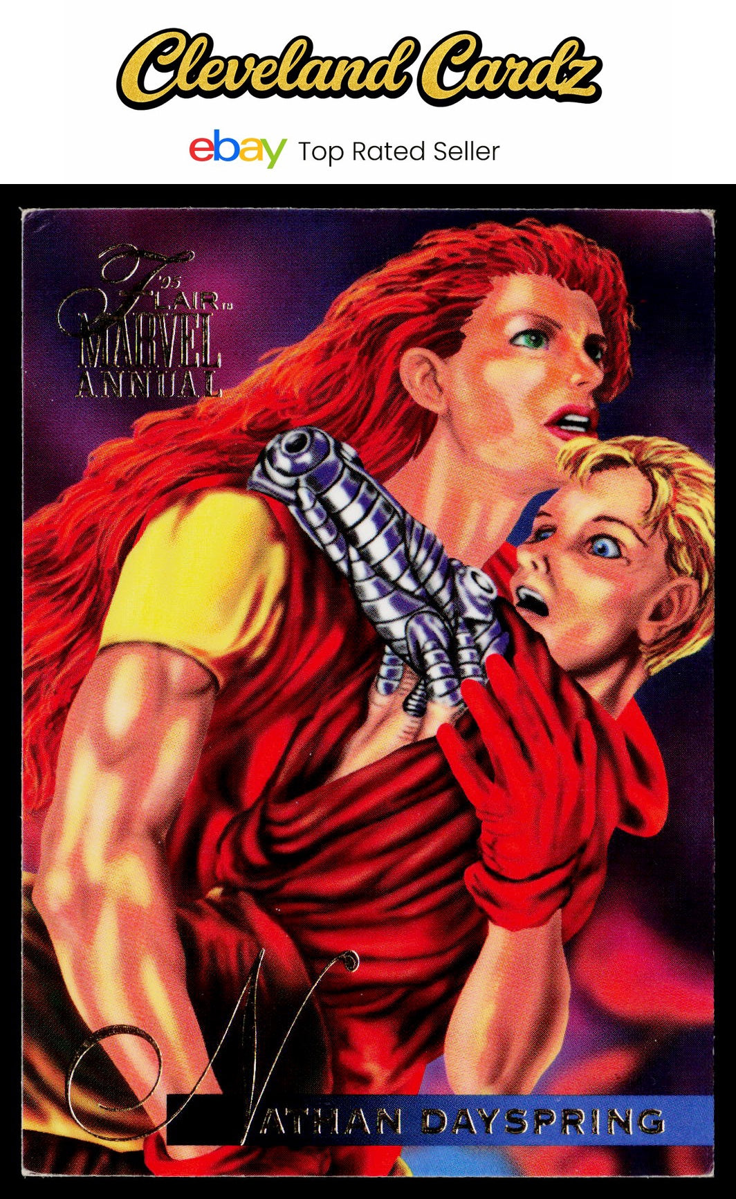 1995 Flair Marvel Annual #44 Nathan Dayspring