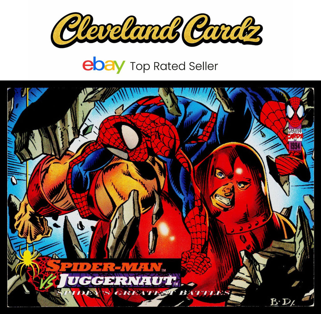 1994 Fleer The Amazing Spider-Man #116 Spider-Man vs. Juggernaut