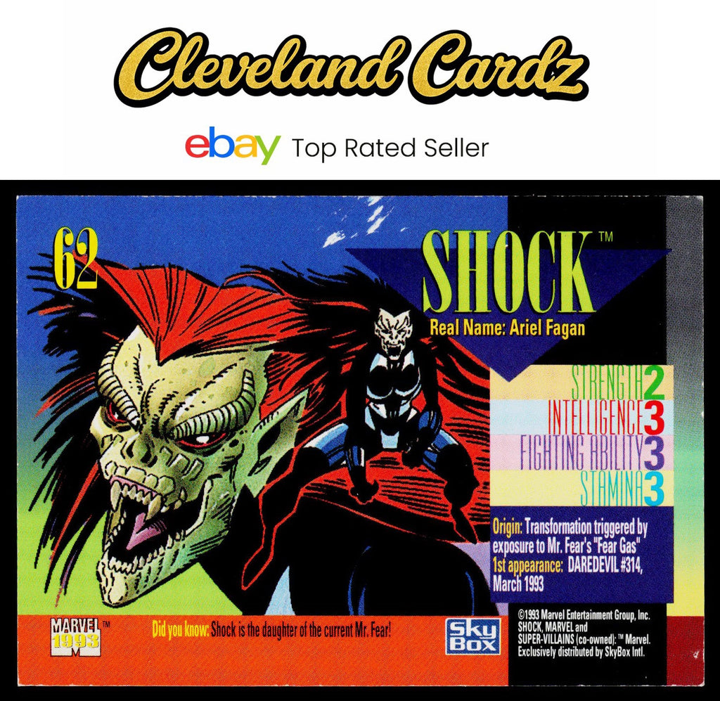 1993 SkyBox Marvel Universe #62 Shock