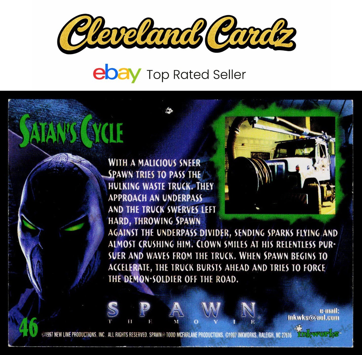1997 Inkworks Spawn the Movie #46 Satan's Cycle