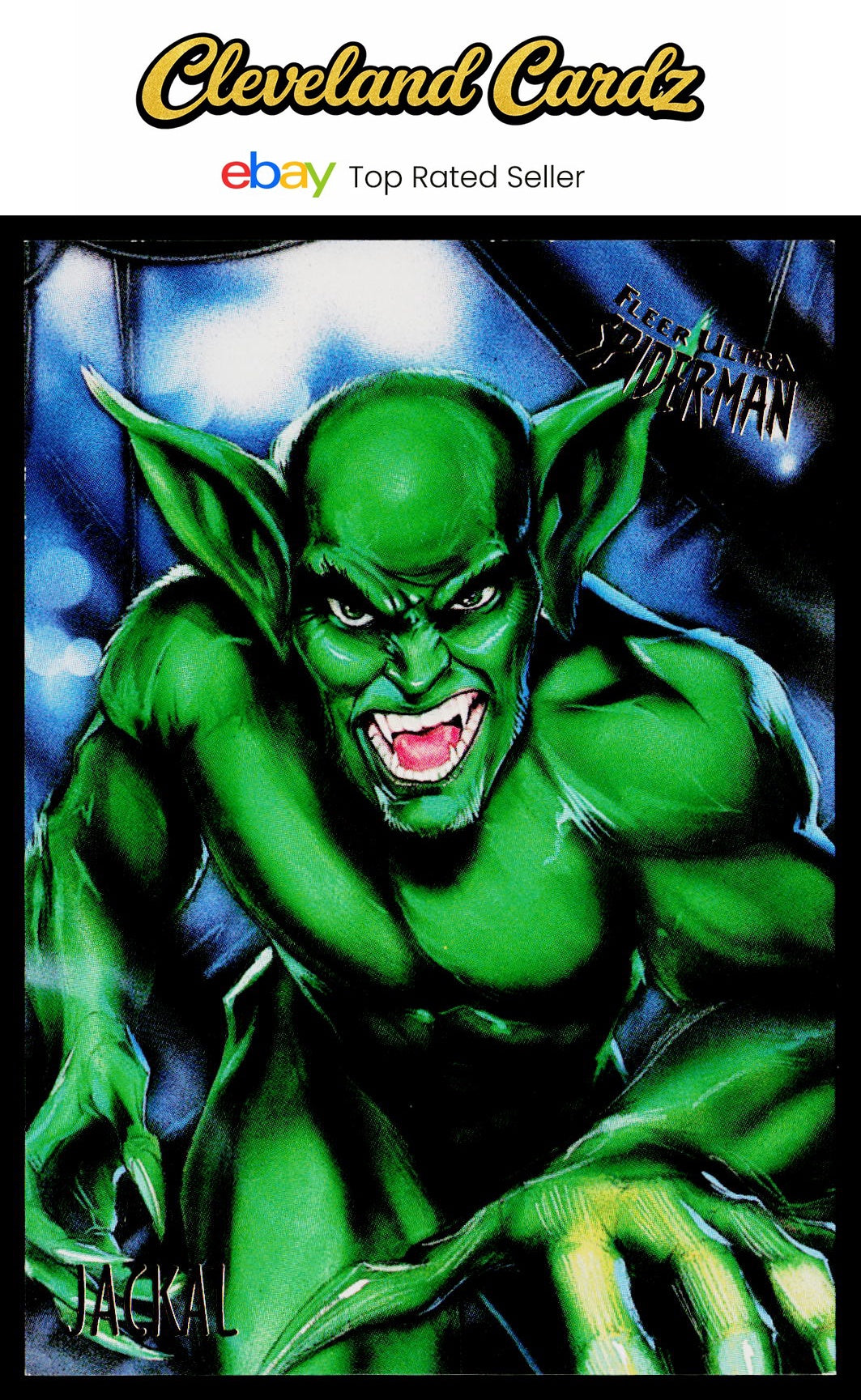 1995 Fleer Ultra Spider-Man #30 Jackal Gold-Foil-Signature-Series